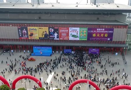  尚博電動(dòng)車展航拍